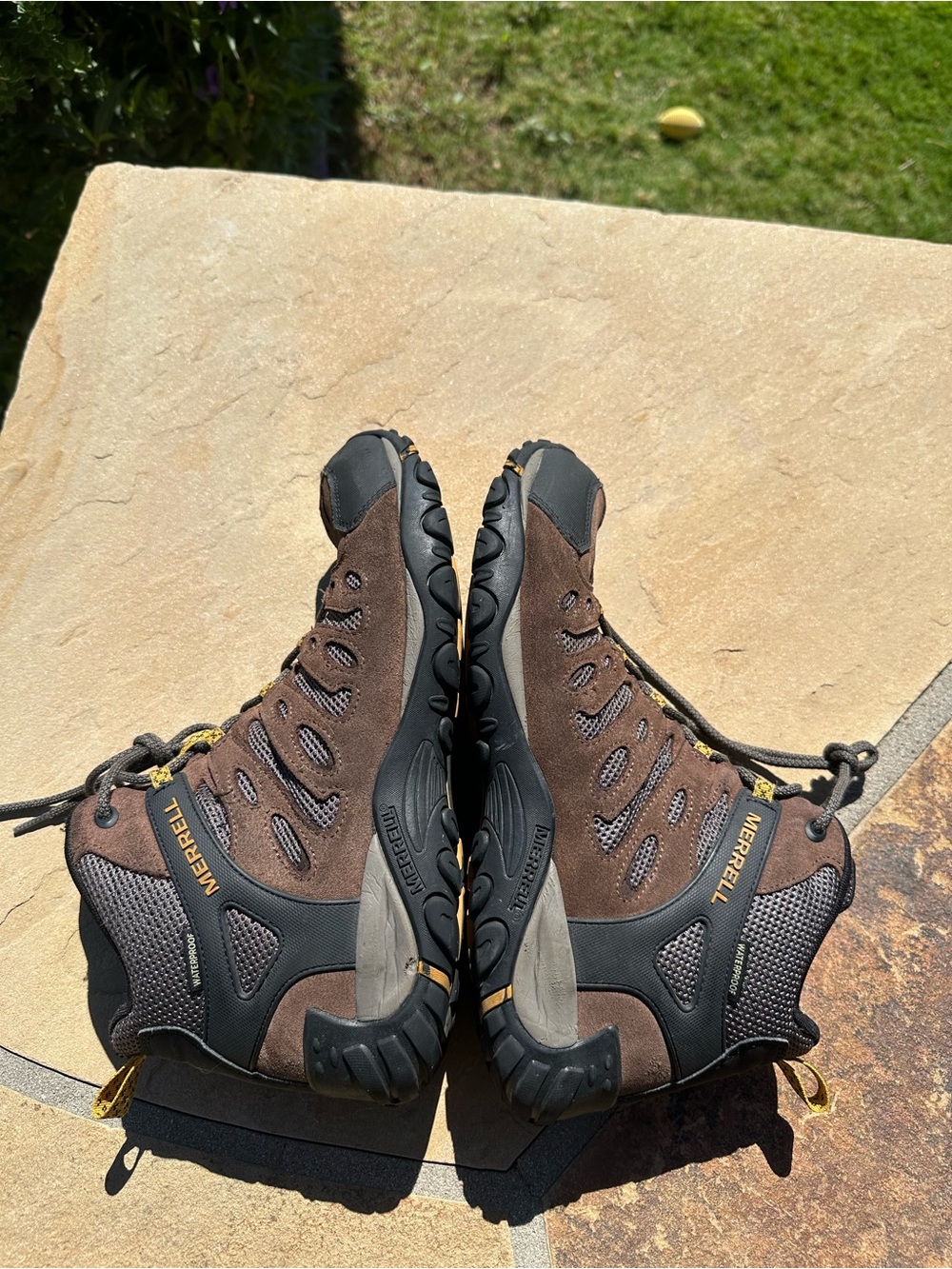Merrell Brown Hiking Boots - Men's Durable Trail Shoes Size 13 - Picture 5 of 7